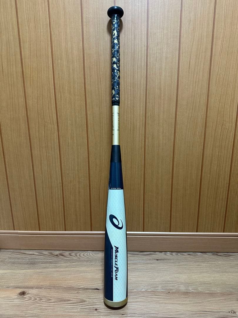 【美品】アシックス デュアルフラッシュ2 84cm 軟式バット（ウレタン複合）