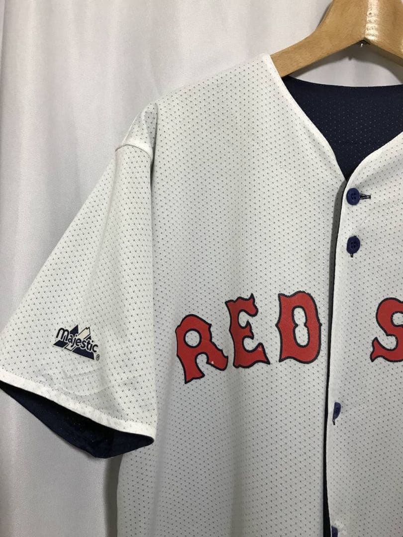 majestic MLBレッドソックス　ゲームシャツ　ユニフォーム　USA古着
