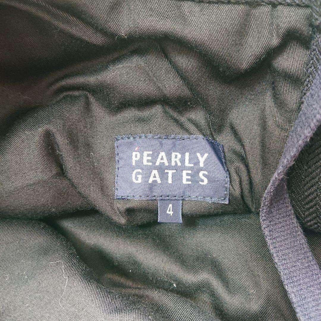PEARLY GATES ブラックパンツ 毛混 4 M相当 手洗い洗濯済