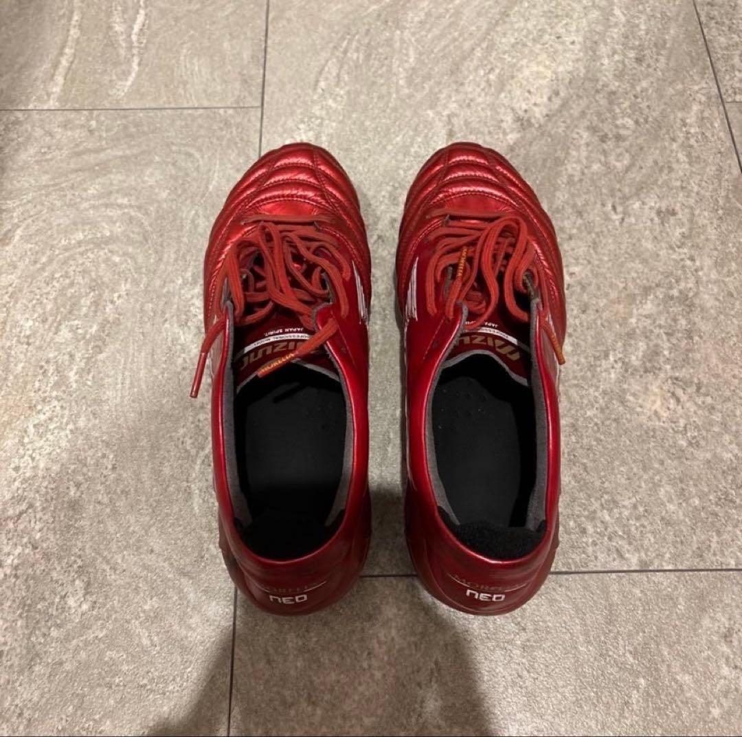 Mizuno Morelia Neo スパイクシューズ レッド25cm