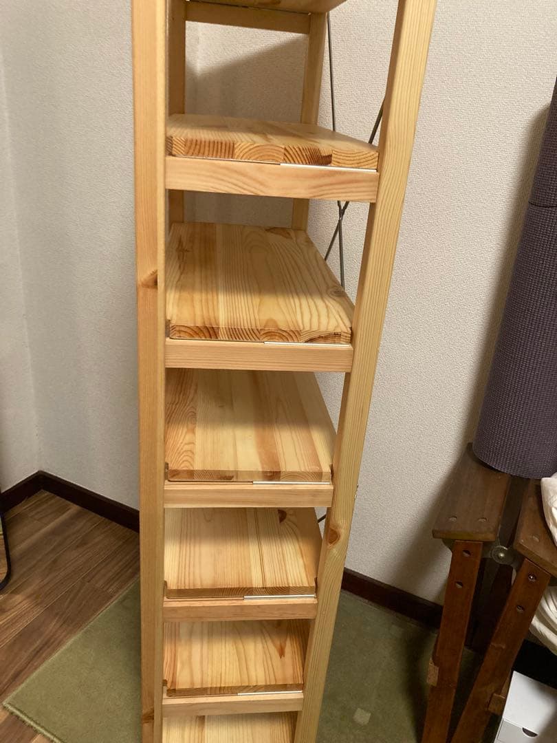 無印良品　パイン材ユニットシェルフ　58cm幅奥行26cm高120cm