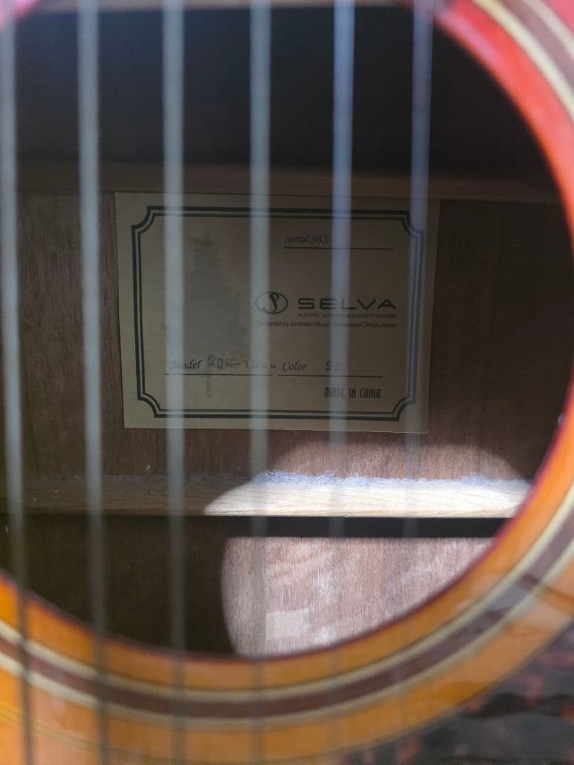 SELVA アコースティックギター サンバースト