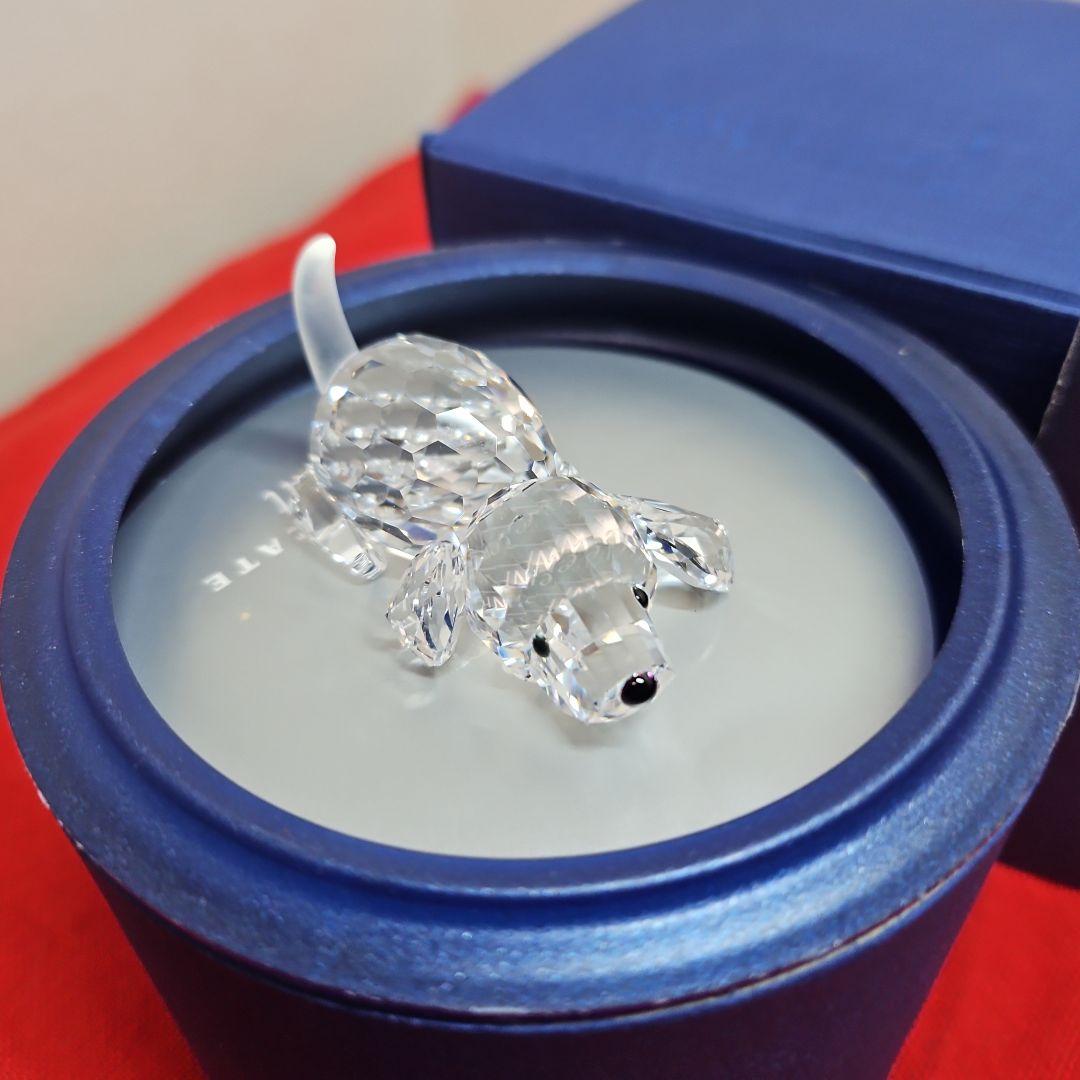 Swarovski スワロフスキー 伏せビーグル 犬 置き物 クリスタル