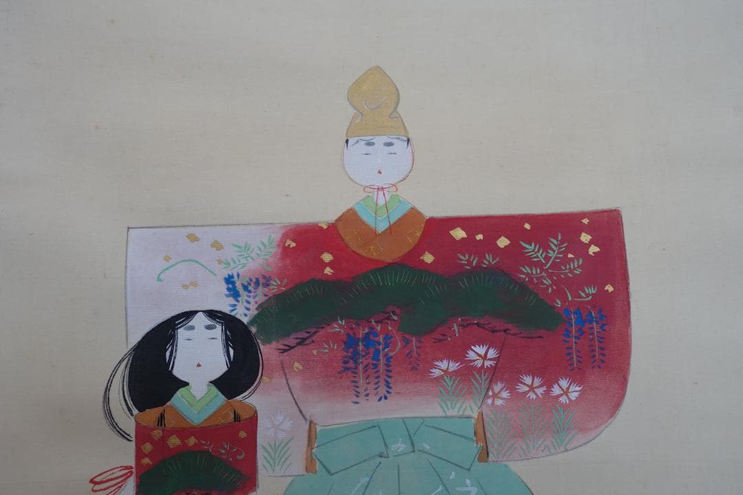 掛け軸　立雛　　SOUVENIR FOR FOREIGNERS 端午節句