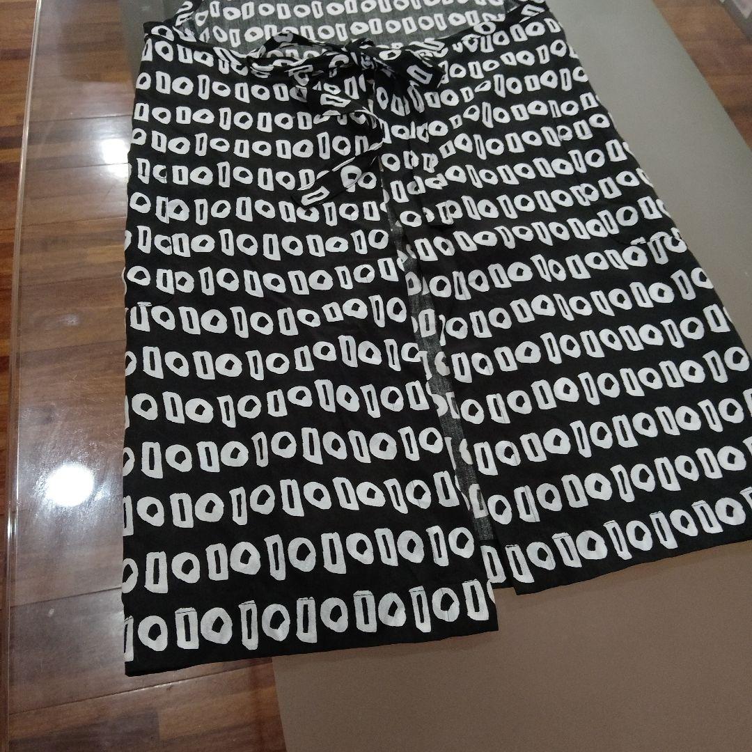 値下げ❣️美品❣️COMME des GARCONS 円形模様のロングエプロン