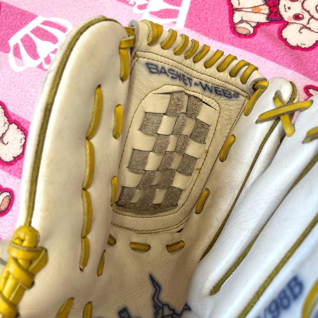 Rawlings 野球グローブ ホワイト/イエロー
