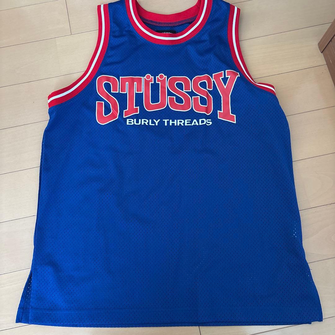 STÜSSY メッシュタンクトップ 青【レア‼️】