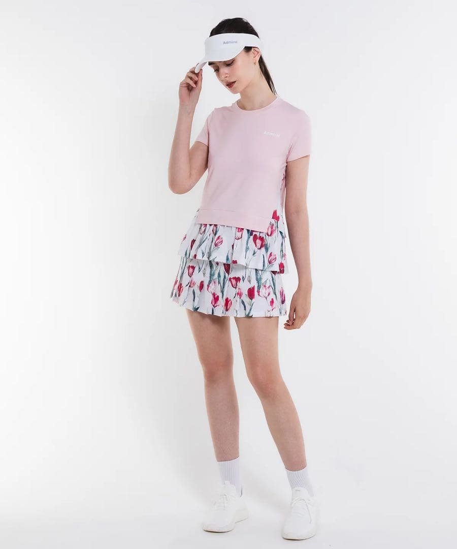 完売品 Admiral グラフィックプリーツスコート グリーン M