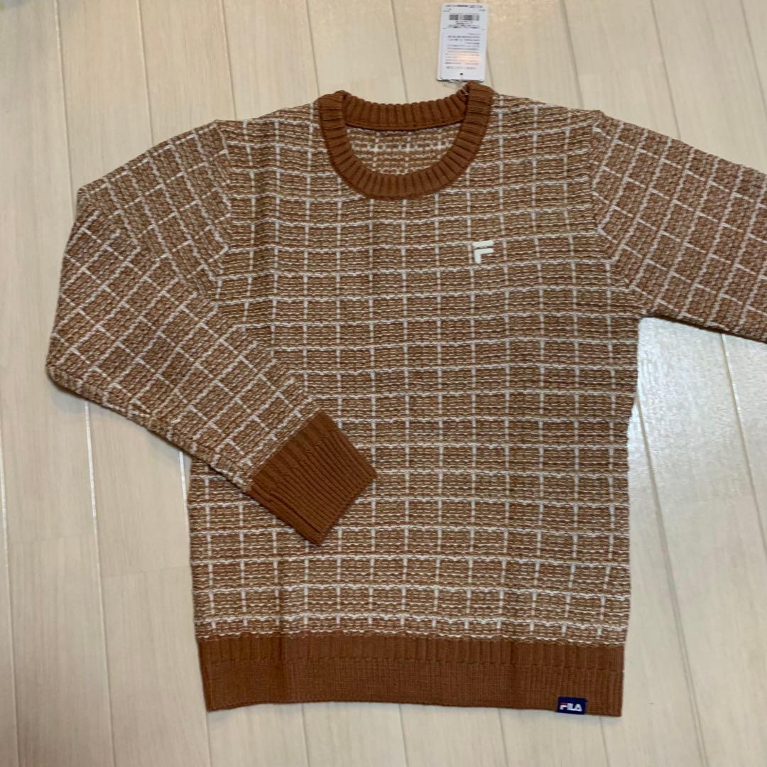 新品【フィラゴルフ】レディース　長袖セーター 、スカート　L/11 セットアップ