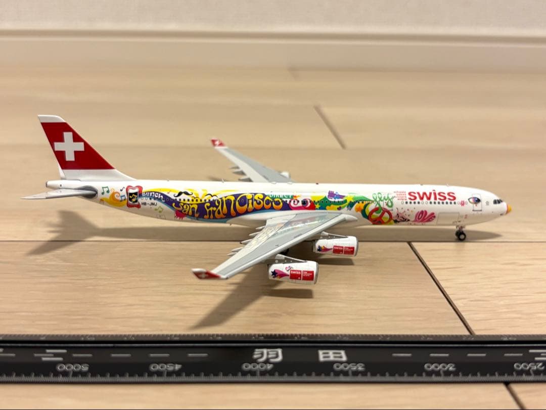 Aviation SWISSスイス航空 A340-300 HBJMJ 1/400