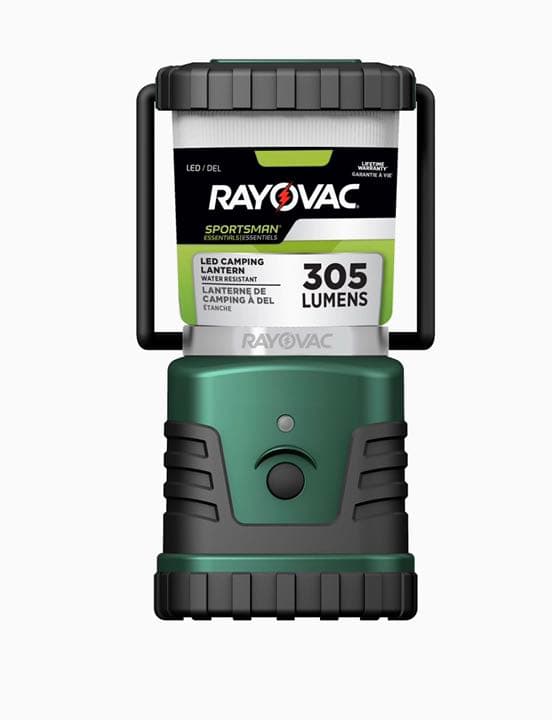 LAYOVAC USA LEDランタン 節電モード最長15日の高耐久 充電池OK