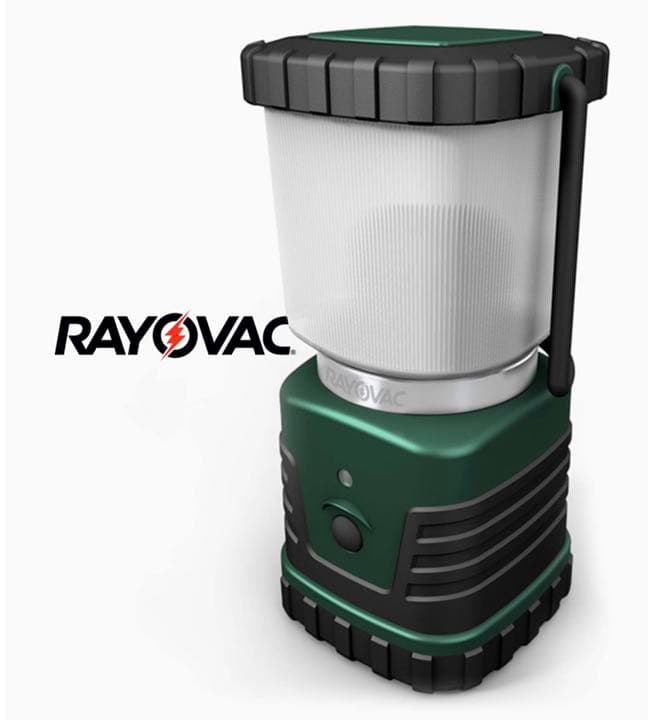 LAYOVAC USA LEDランタン 節電モード最長15日の高耐久 充電池OK