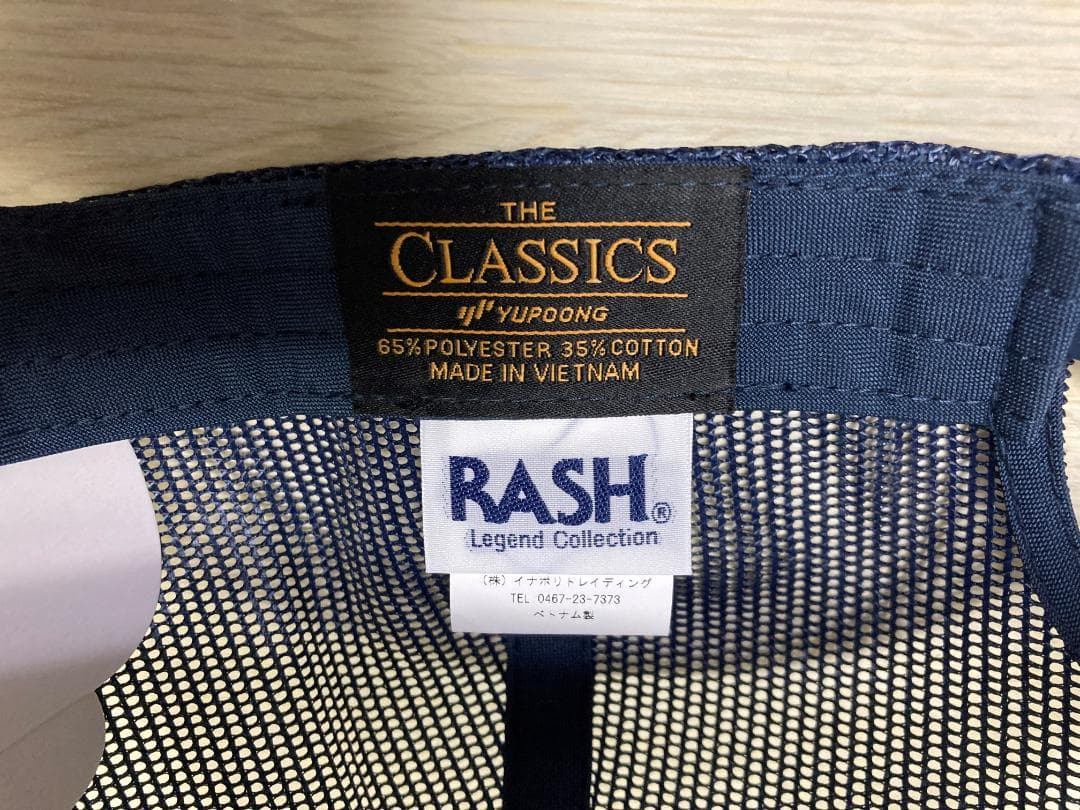 2025SS RASH メッシュキャップ ネイビー フリーサイズ スナップバック