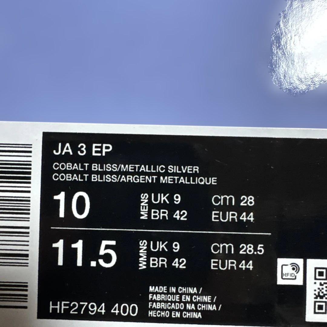 NIKE JA3 EP 28.０cm