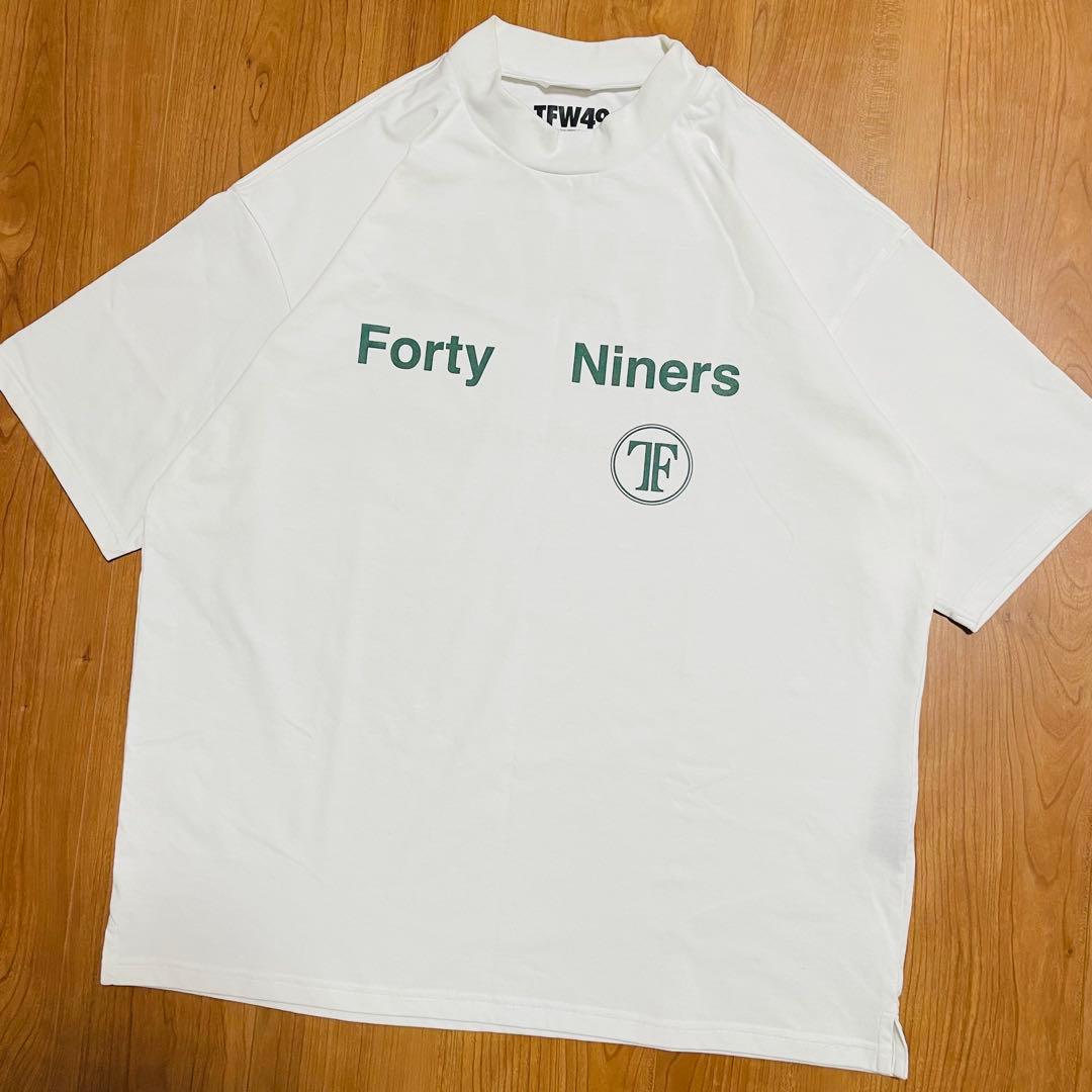 TFW49 モックネック　Tシャツ ホワイト　XXL ゴルフ
