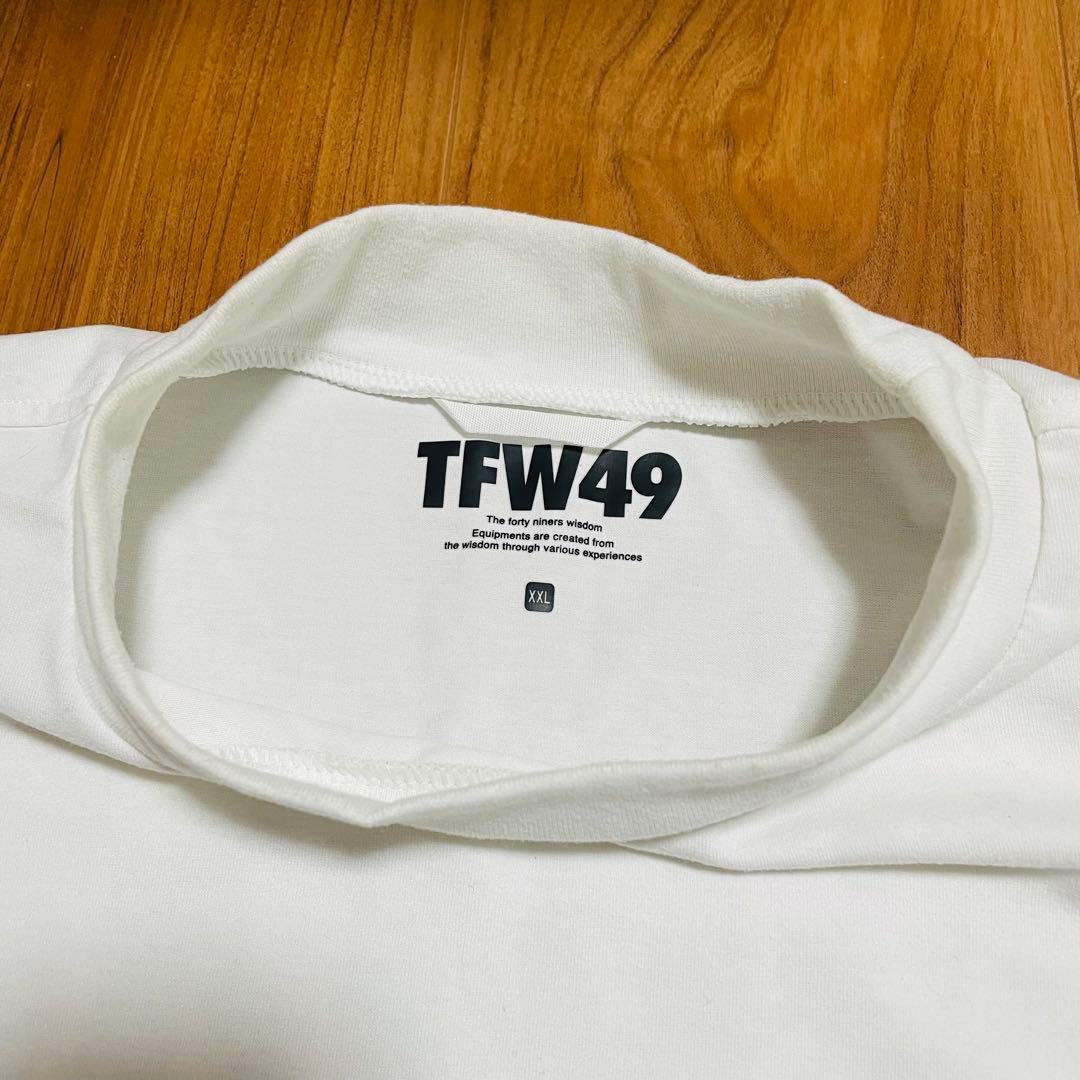 TFW49 モックネック　Tシャツ ホワイト　XXL ゴルフ