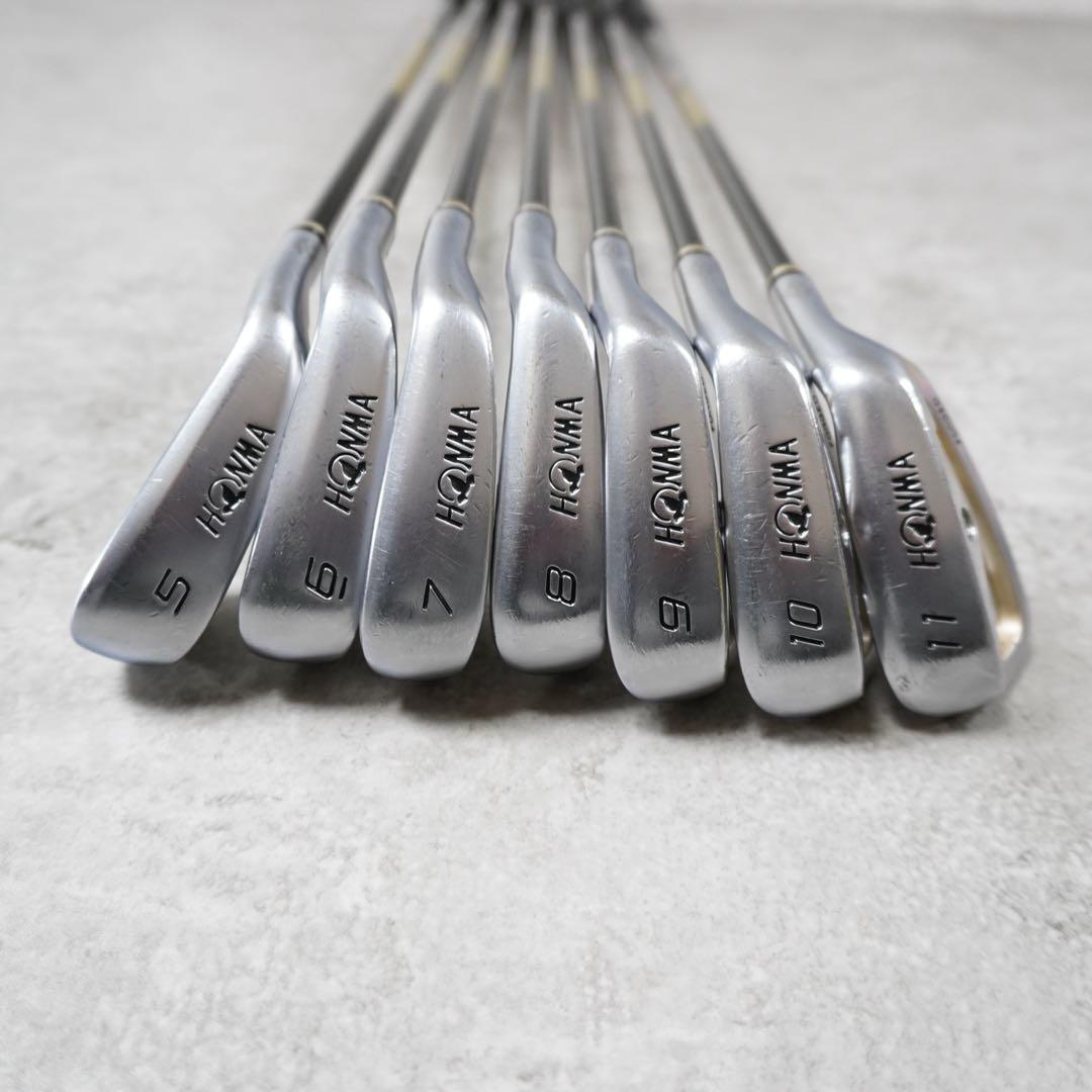 【美品】HONMA BERES IS-02 星2 7本 フレックスR 金モグラ