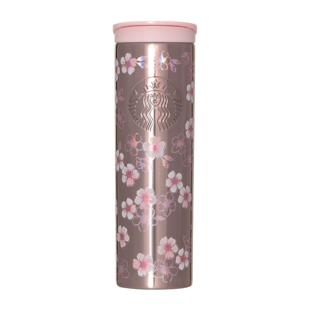スタバ☆SAKURA2026 ステンレスボトルメタリックライトピンク