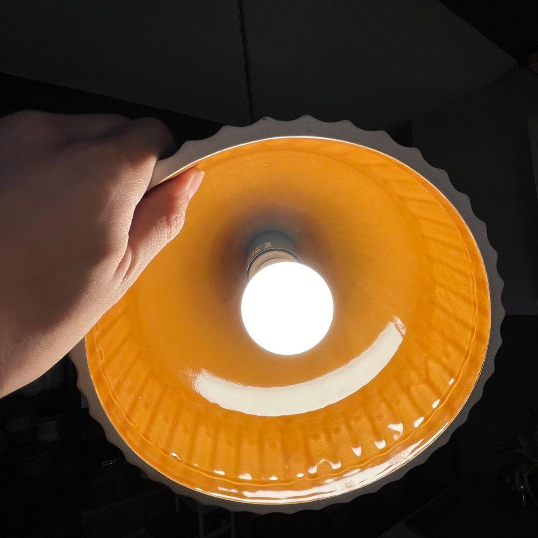 オージュ ペンダントライト ブラウン スチール 陶器　カフェ　インターフォルム