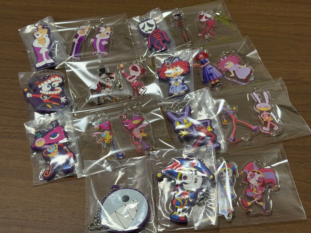 アメデジ　カプセルラバーマスコット　連結アクリルチャーム　コンプリートセット
