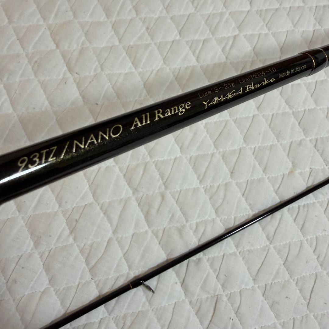 送料無料　ヤマガブランクス All Range 93TZ/NANO TZガイド