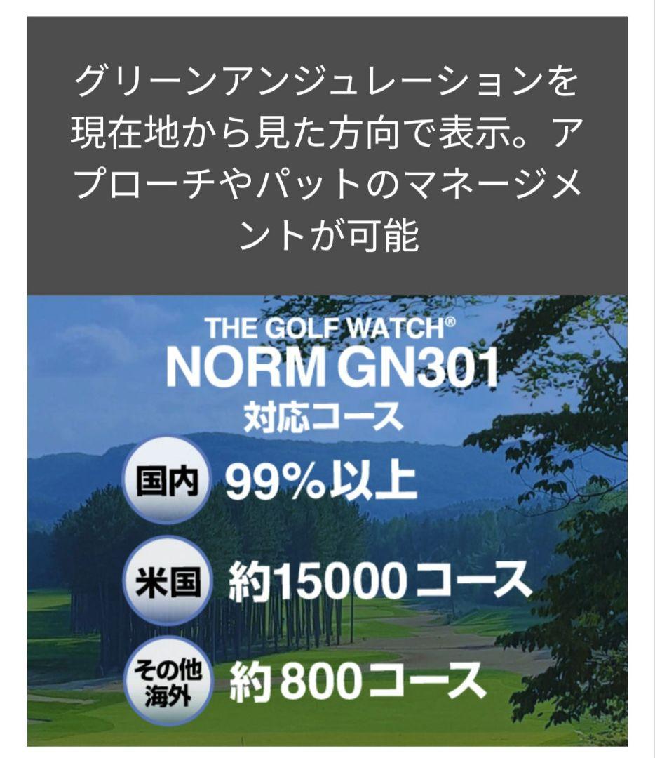 グリーンオンザゴルフウォッチ NORM II みちびきL IＳ対応ナビ