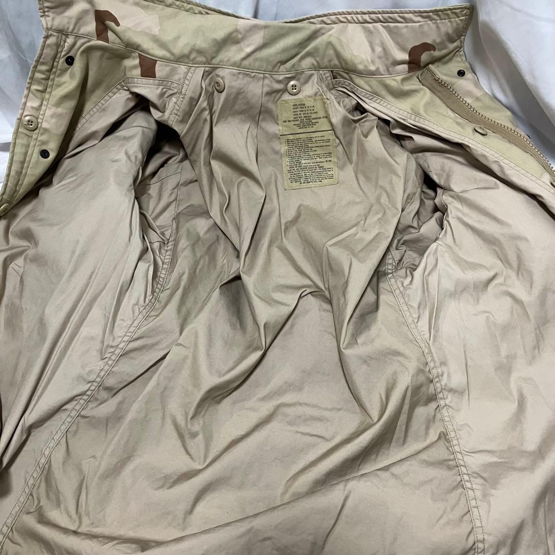 米軍 M-65フィールドジャケット 3カラーデザートカモ　実物　官給品　90's