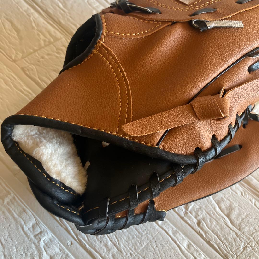 Nike 軟式グローブ オレンジとブラウン