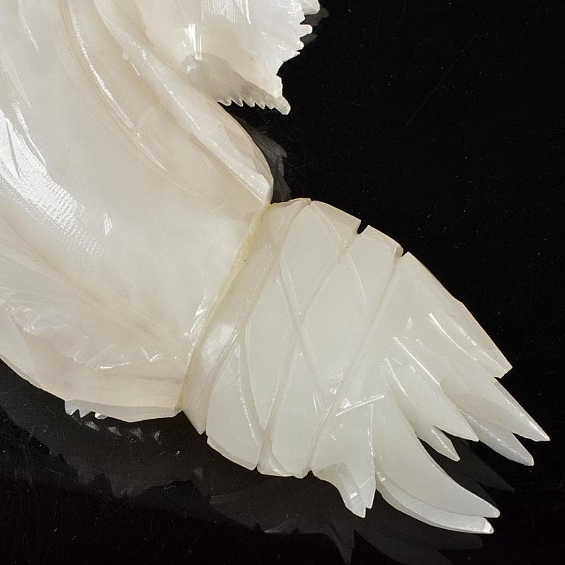 中国　玉石白玉彫刻　白菜　置物　V　R5727