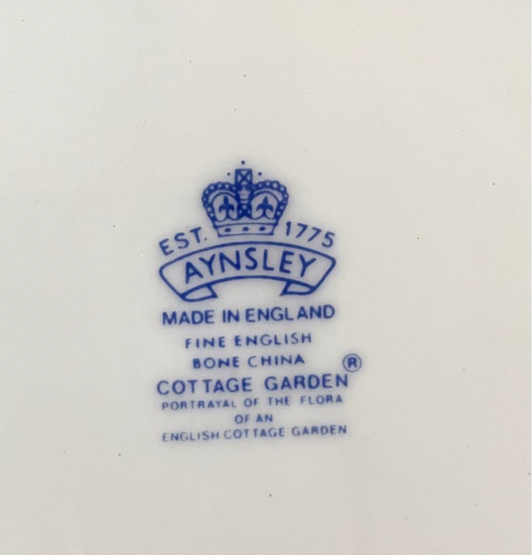 Aynsley エインズレイ コテージガーデン ガトープレート ケーキ 皿