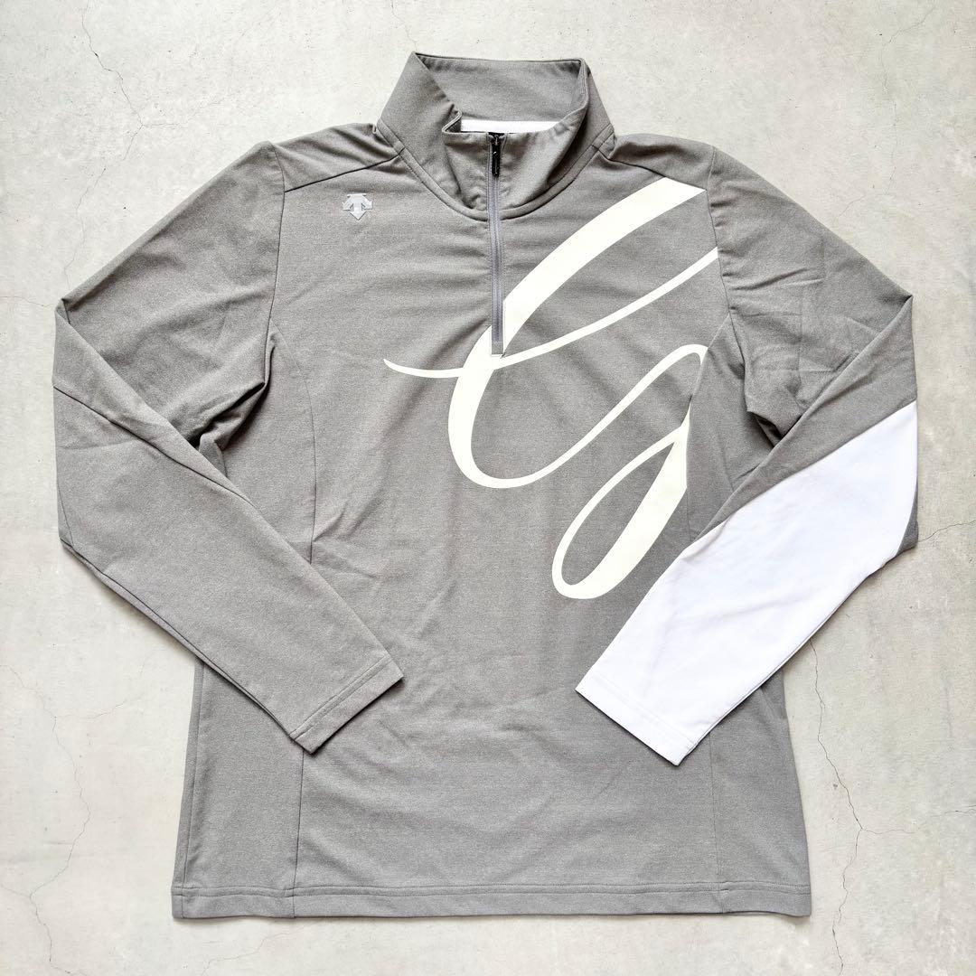 【極美品】DESCENTE GOLF デサントゴルフ ハーフジップ長袖シャツ L