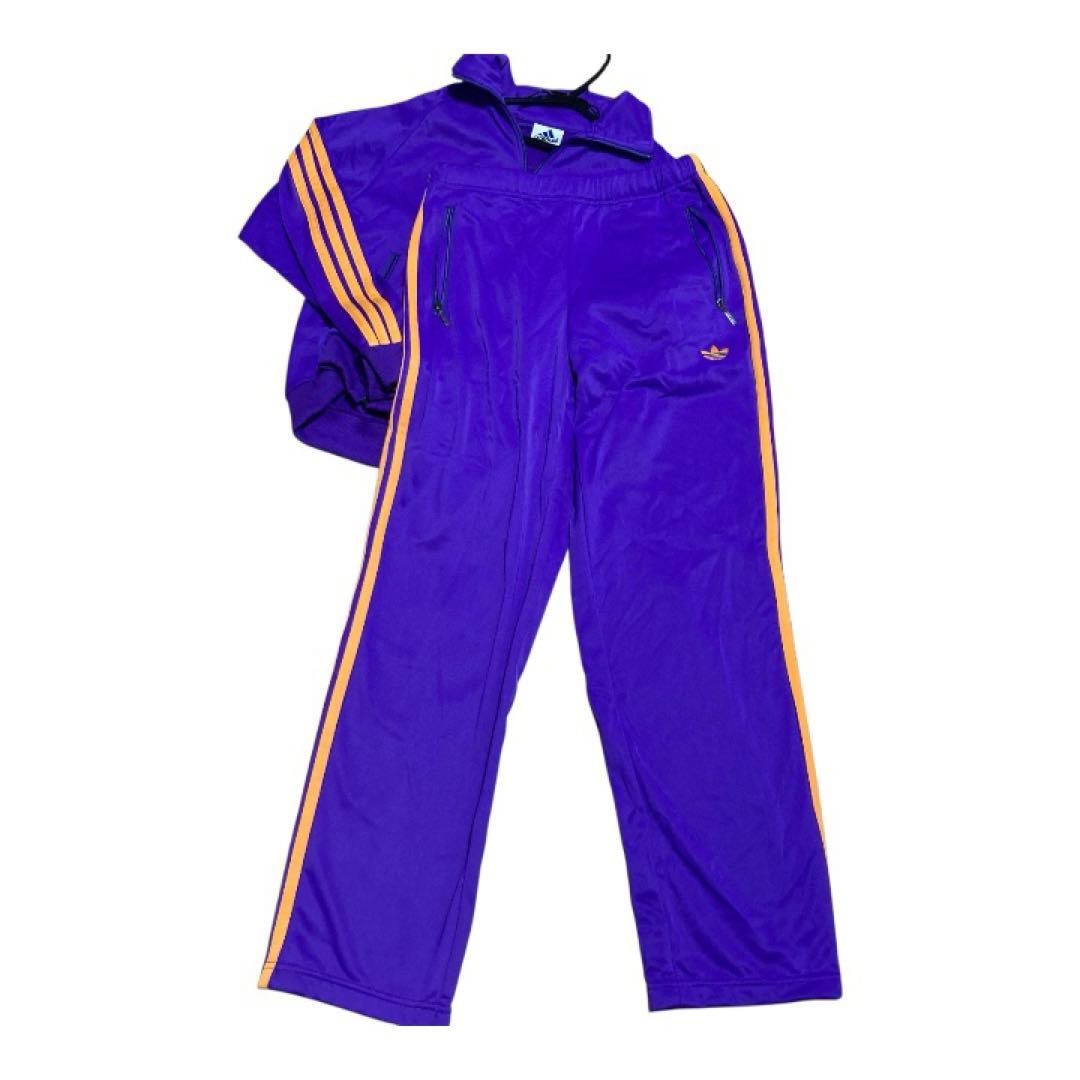 希少色　80's-90'sデサント期　adidasトラックジャケットM-L 上下