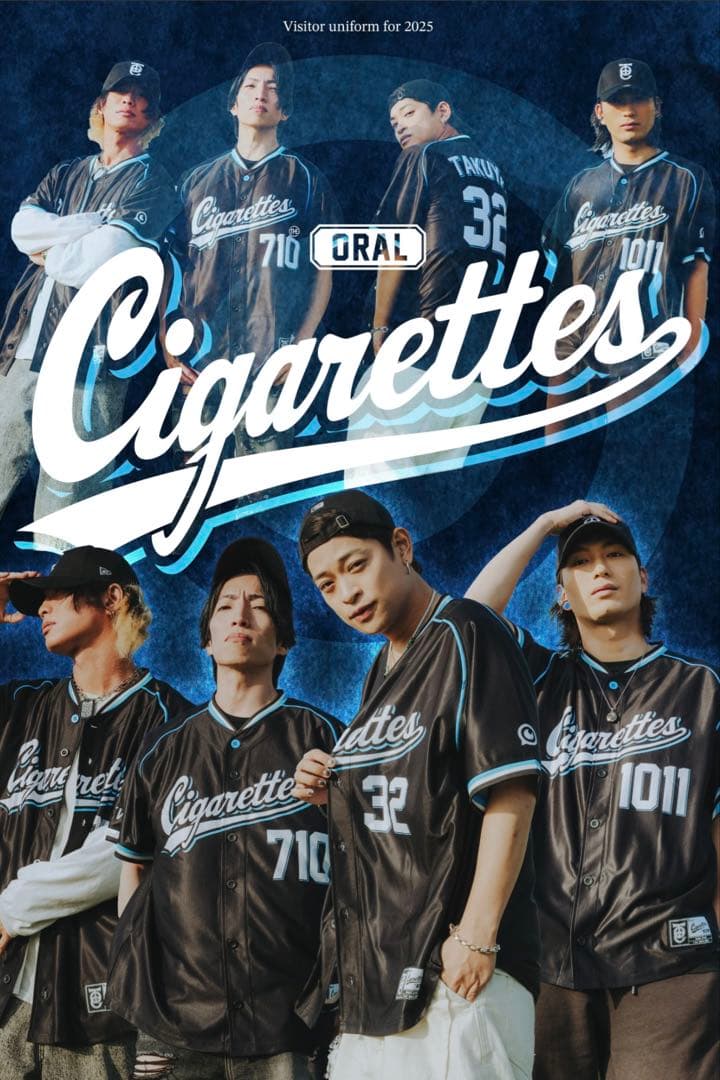THE ORAL CIGARETTES BKW!!ベースボールシャツ XLサイズ