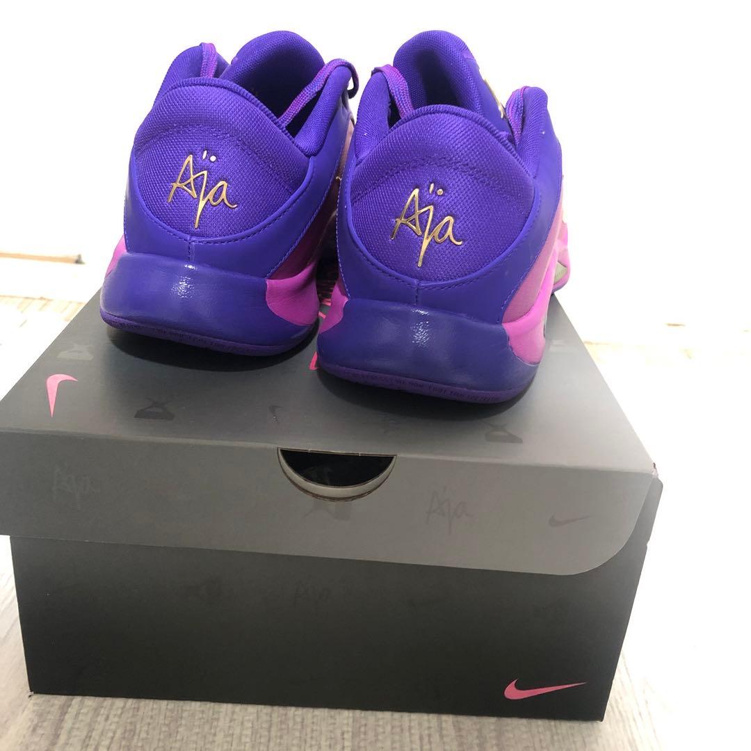 Nike Aja1バスケットボールシューズ 紫/ピンク　27.5センチ