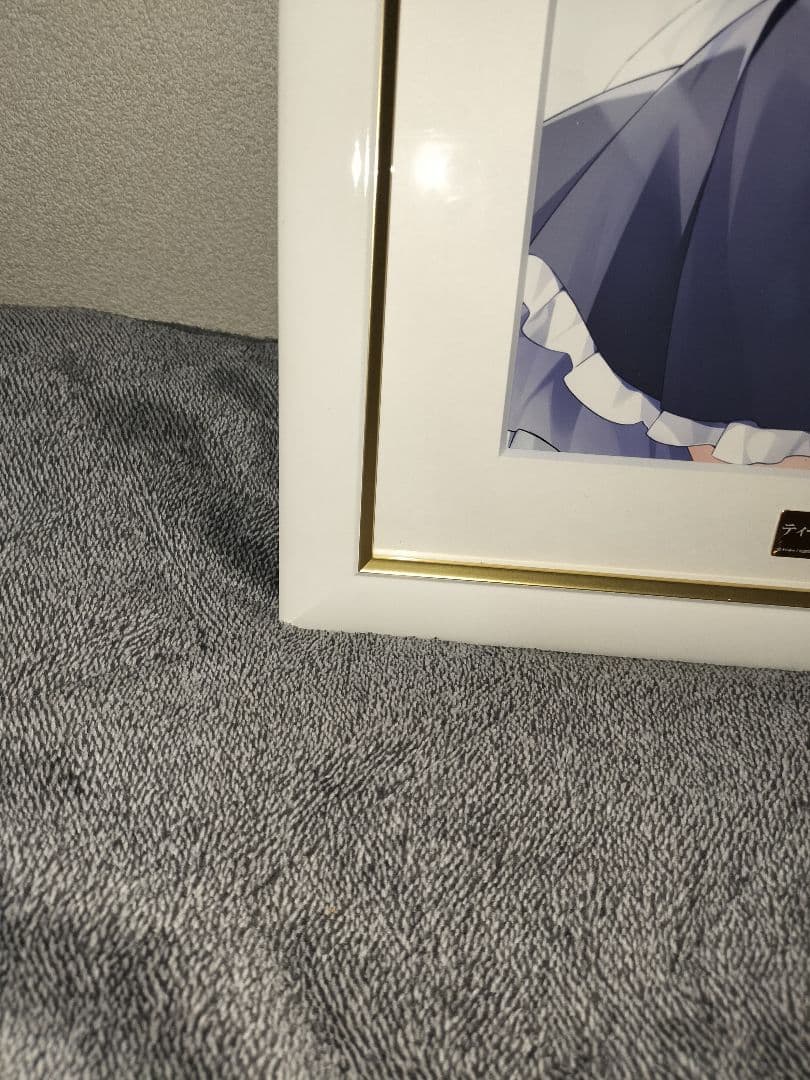 美品　ティータイム せせらちゃん 額装イラスト 複製原画 すいみゃ