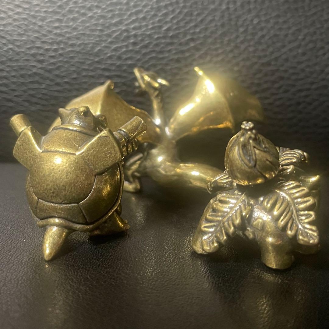 【希少】ポケモン メタル コレクション 真鍮 リザードン カメックス フシギソウ
