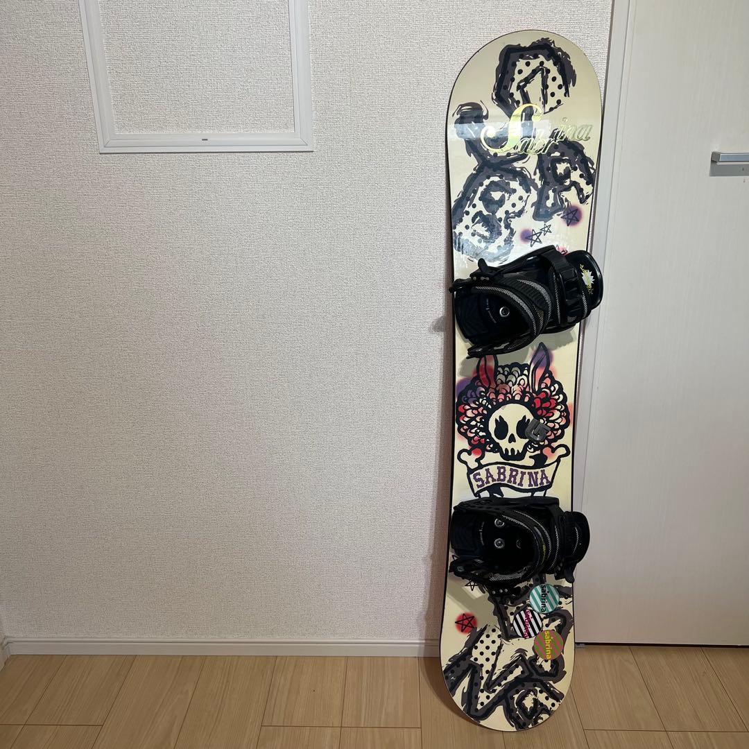 SABRINA SALOMON スノーボード 124cm ビンディングセット