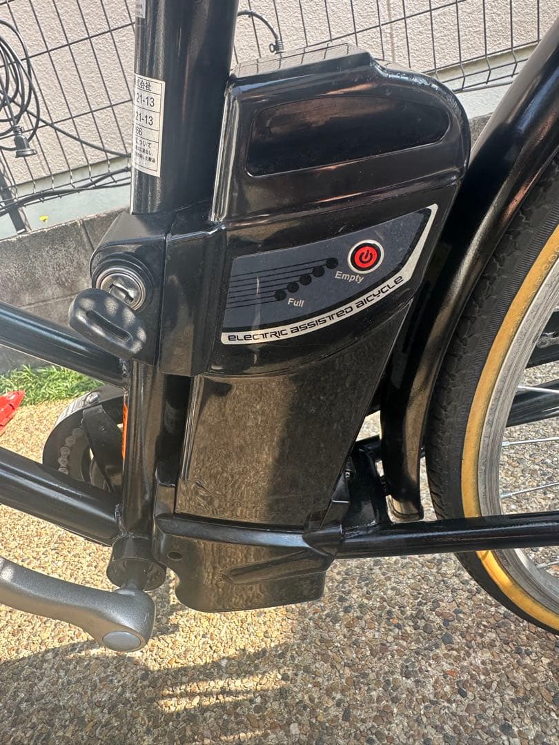 電動アシスト自転車26イン(色　黒) 防犯登録抹消届済　大阪近隣の方配達Ok