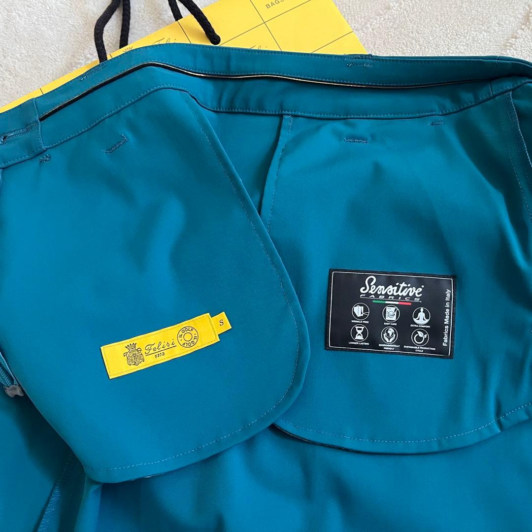 新品★55,000円 BRIEFING＆Felisi ゴルフセットアップ 青緑S