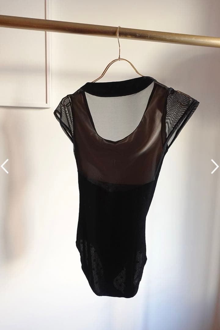 新品　Retune.stina ベロア　レオタード　S