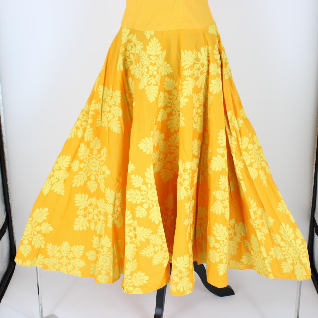 【フラダンス用衣装 ハワイ製】MUUMUU FACTORY イエロー ドレス