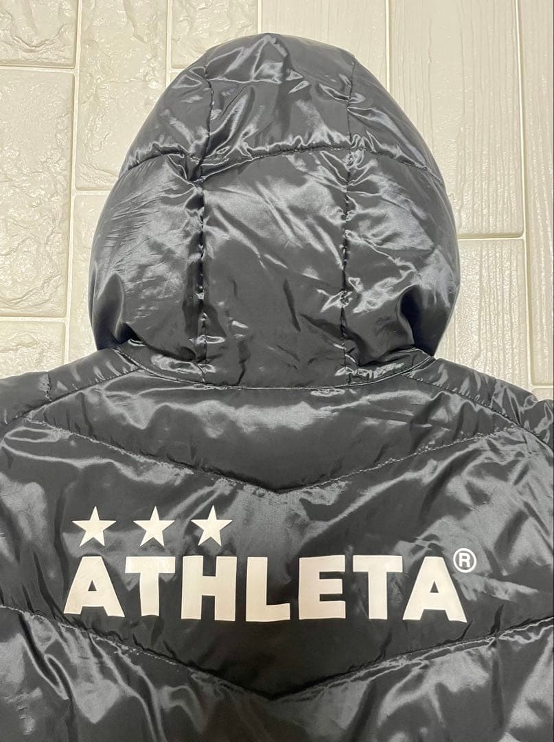 ATHLETA アスレタ ベンチコート 160 ブラック ロングコート