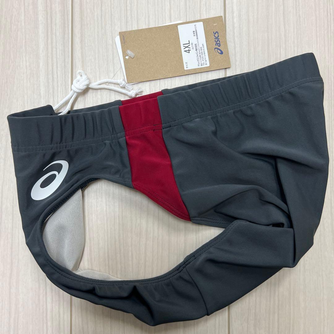 アシックス　女子陸上ユニフォーム上下セット　エンジ×ダークグレー　4XL　新品