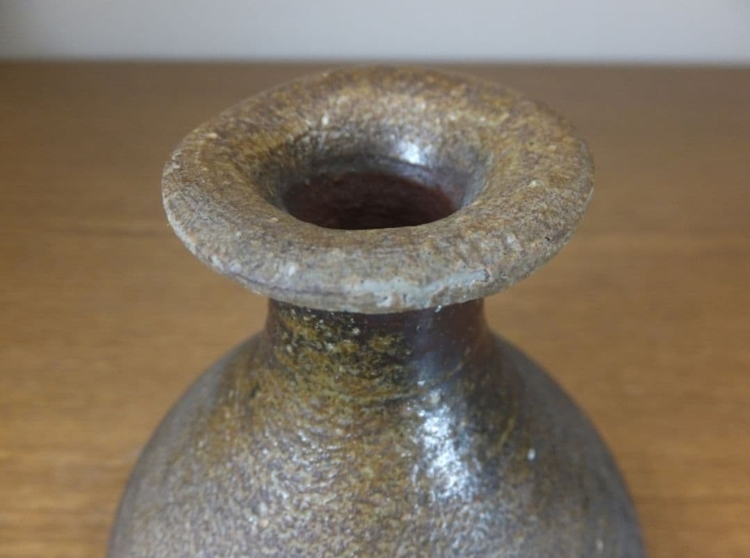 真作保証 伊勢崎満 自作 備前徳利 備前焼 岡山県無形文化財 (伊勢崎淳) 岡山
