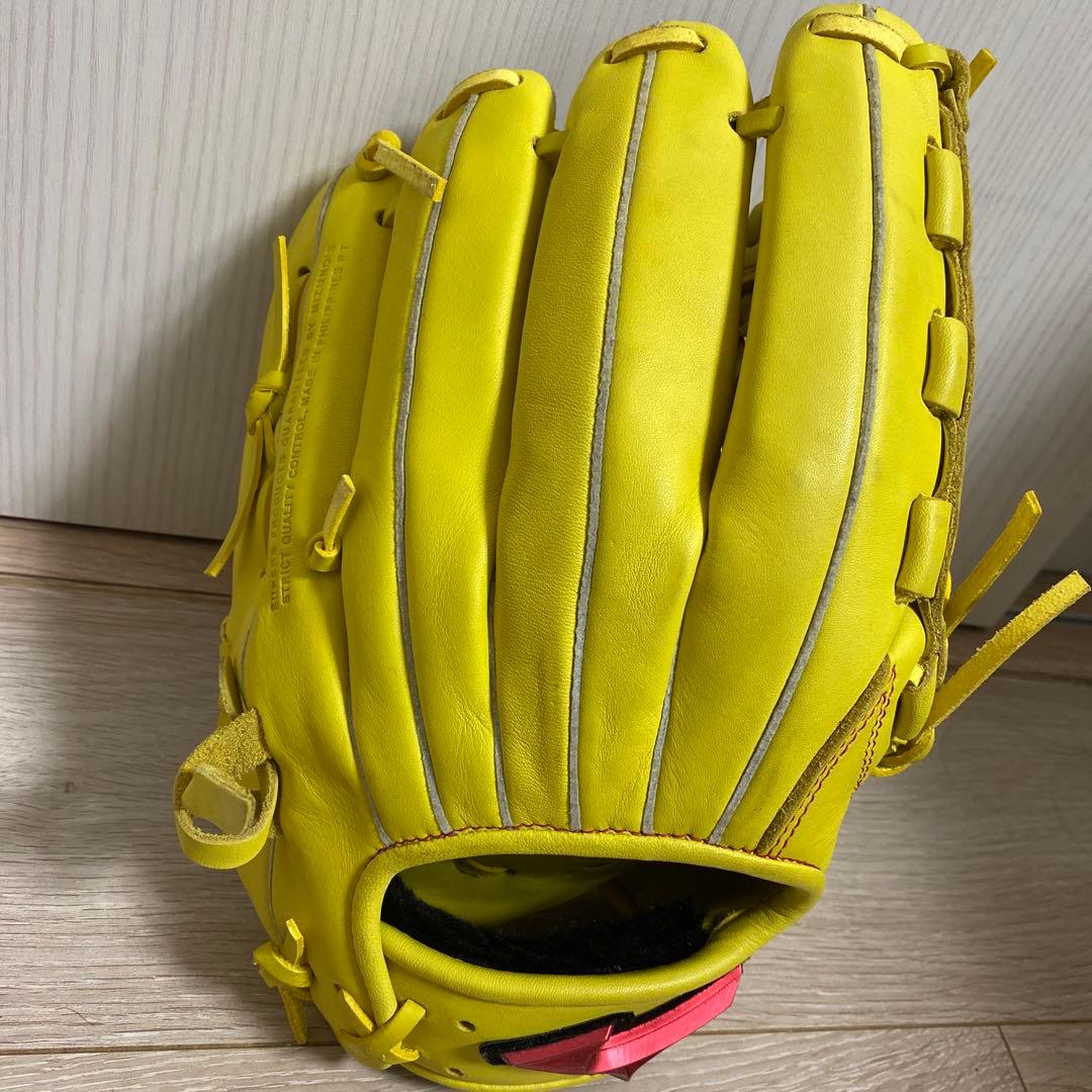 ミズノ 軟式用グローブ イエロー