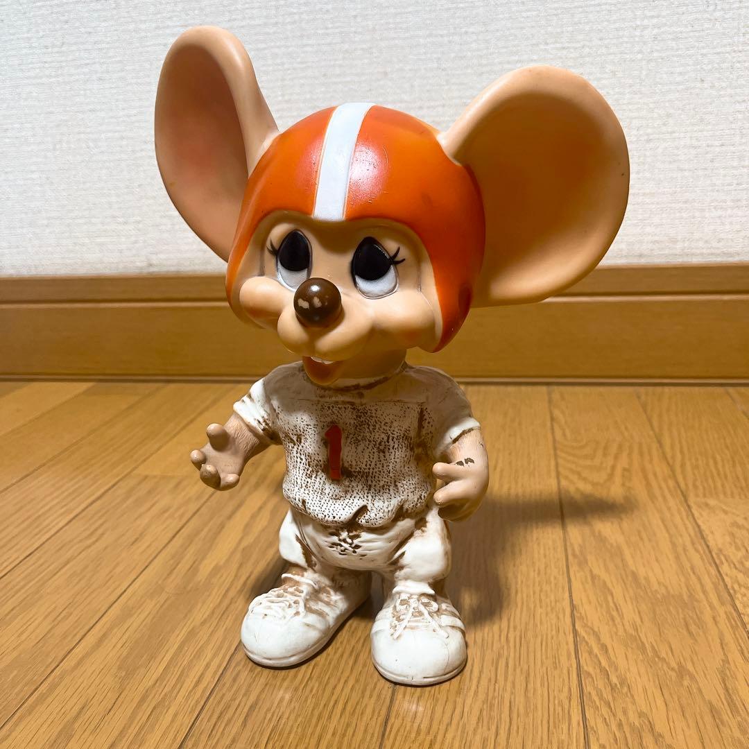 1970’s TOPO トッポジージョ ビンテージ ソフビ 貯金箱 フットボール