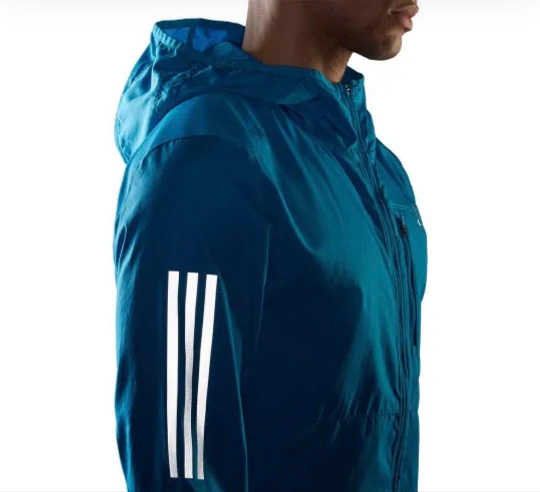 【タグ付】アディダス ウインドブレーカージャケット フード付き adidas