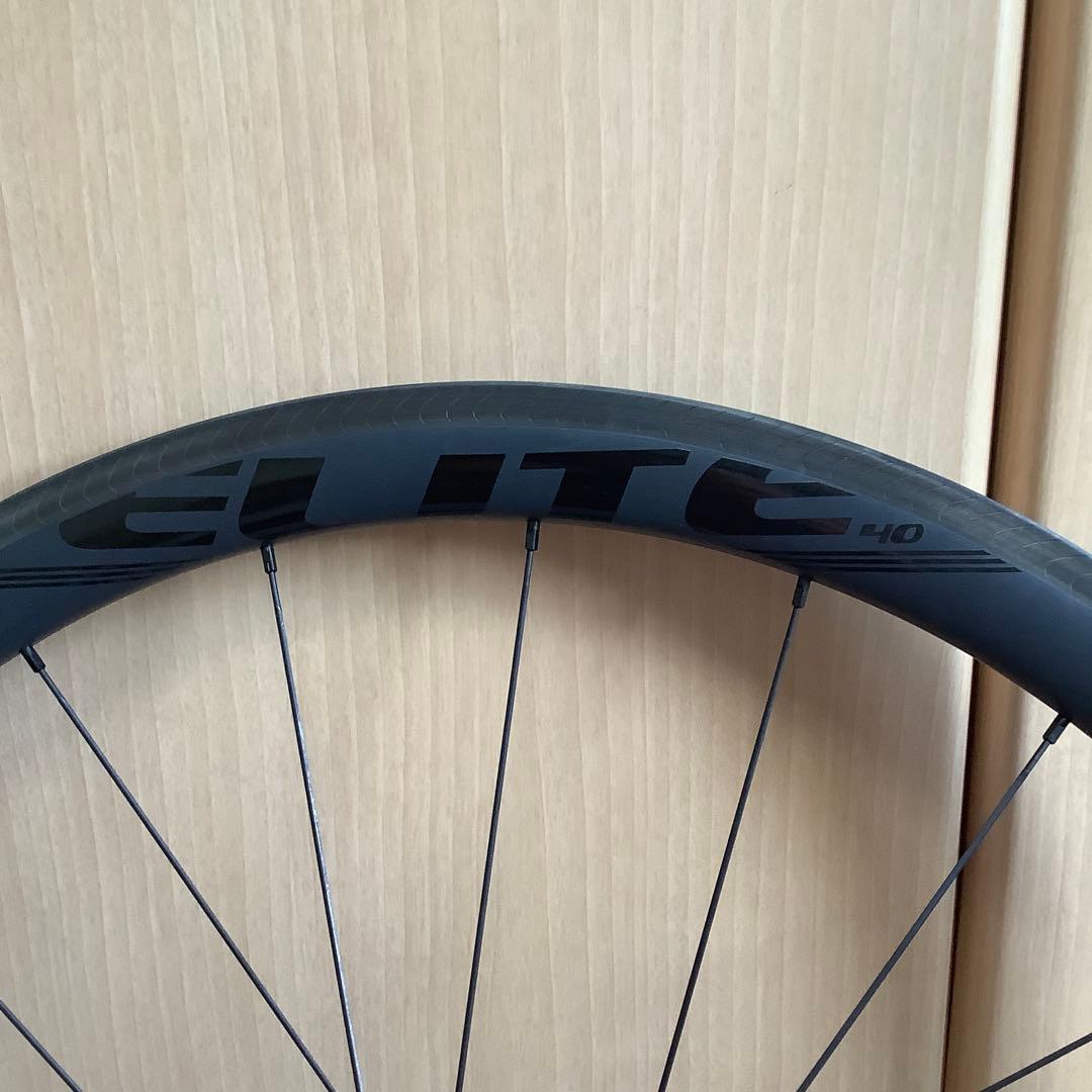 ELITEWHEELS EDGE 40リムブレーキ用前後セット リムテープ付き