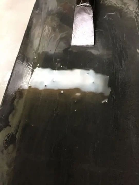 大判天然砥石(黒砥石)人造仕上げ砥石台座付き(黒砥石)
