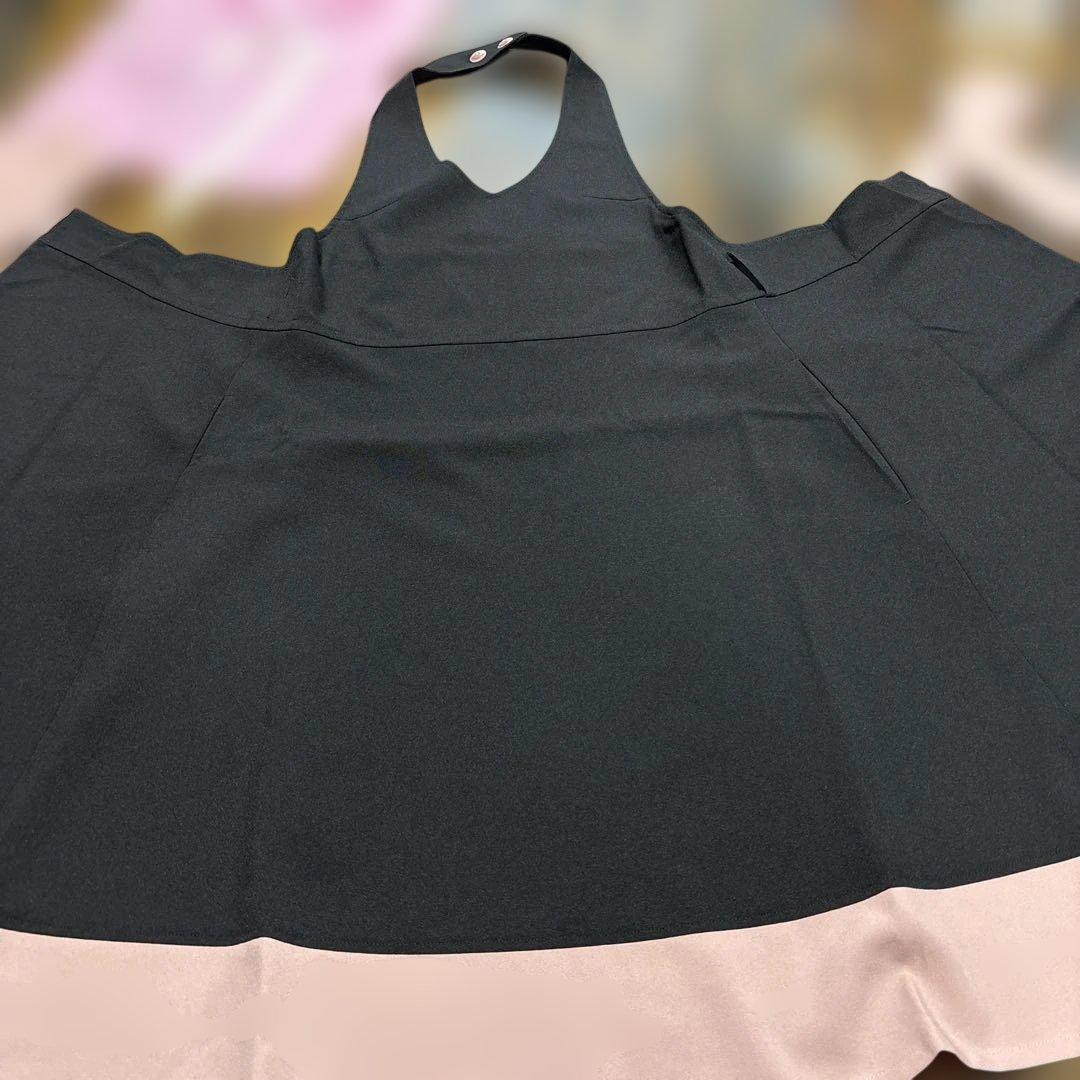 アームボーテ　ブラック＆ロータスピンクローブエプロン 美品　値下げ不可